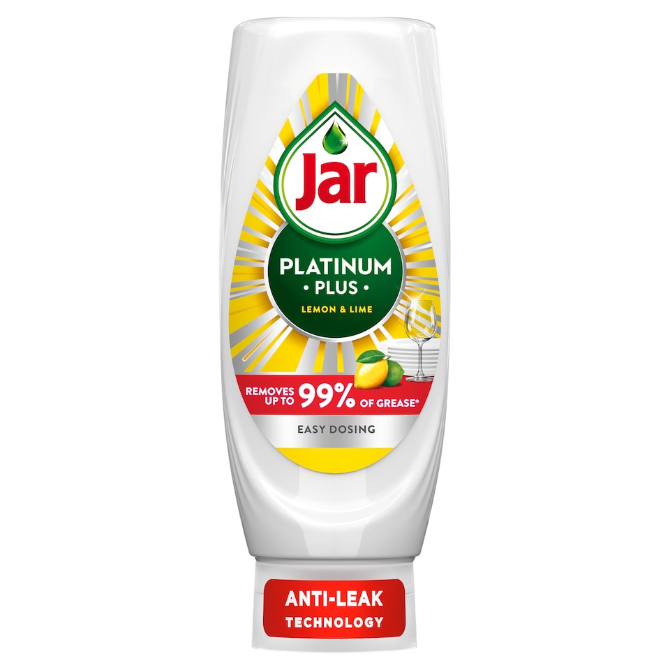 image 1 of Jar Platinum Plus Washing Up Liquid Lemon & Lime 660ML