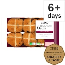 Tesco Hot Cross Buns 6 pack