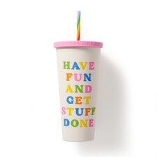 Paperchase Rainbow Straw Cup