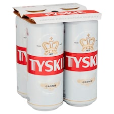 Tyskie Polish Beer Lager Cans 4x500ml