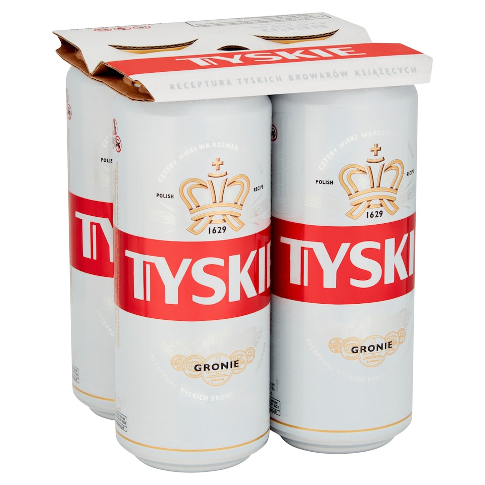 Tyskie Polish Beer Lager Cans 4x500ml