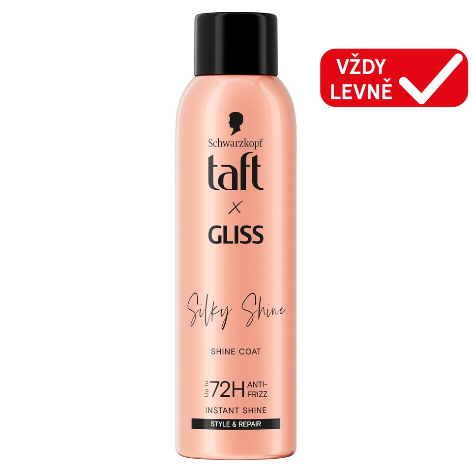 image 1 of Schwarzkopf Taft x Gliss Silky Shine Hair Gloss Spray 150ml