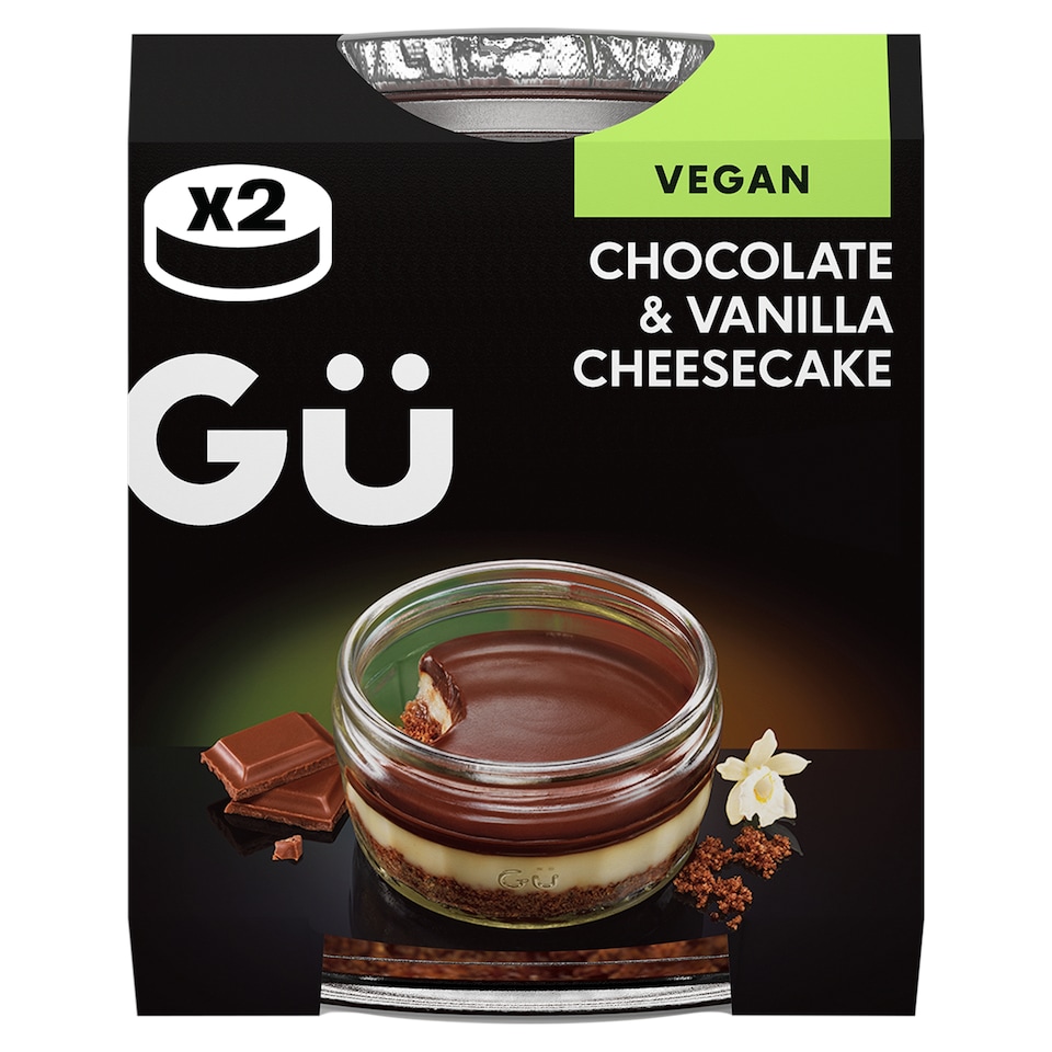 image 1 of Gu Free From Chocolate & Vanilla Cheesecake 2X82g