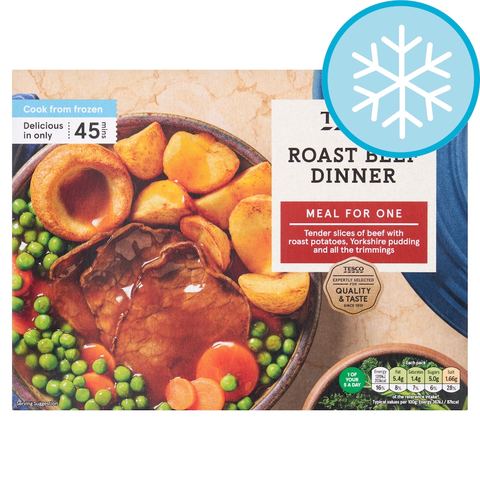 Tesco Roast Beef Dinner 400G