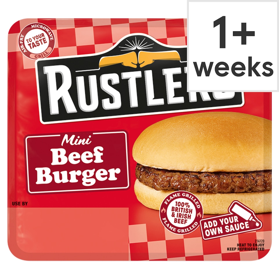 Rustlers Mini Beef Burger 89g