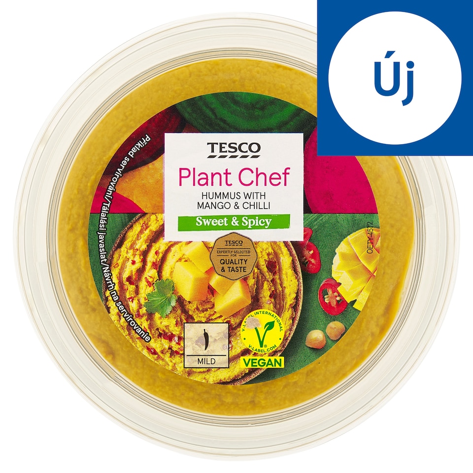 Tesco Plant Chef Hummus with Mango & Chilli 200 g