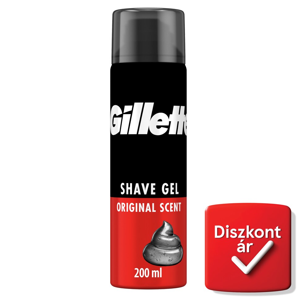 Gillette Classic Borotvazselé Original Illattal, Gyors És Egyszerű Borotválkozás, 200ml  1. kép