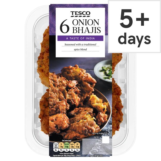 Tesco Indian Onion Bhajis 294G Tesco Groceries