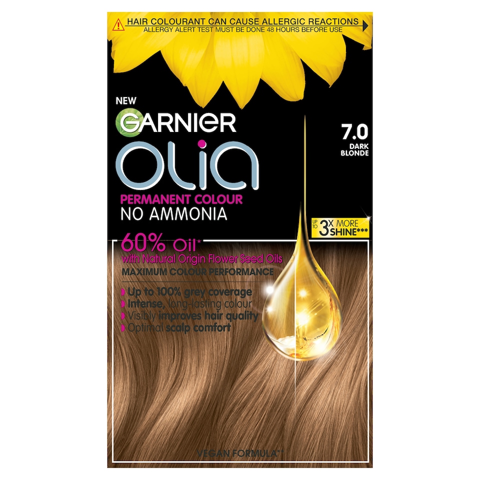 image 1 of Garnier Olia No Ammonia Permanent Hair Dye - 7.0 Dark Blonde