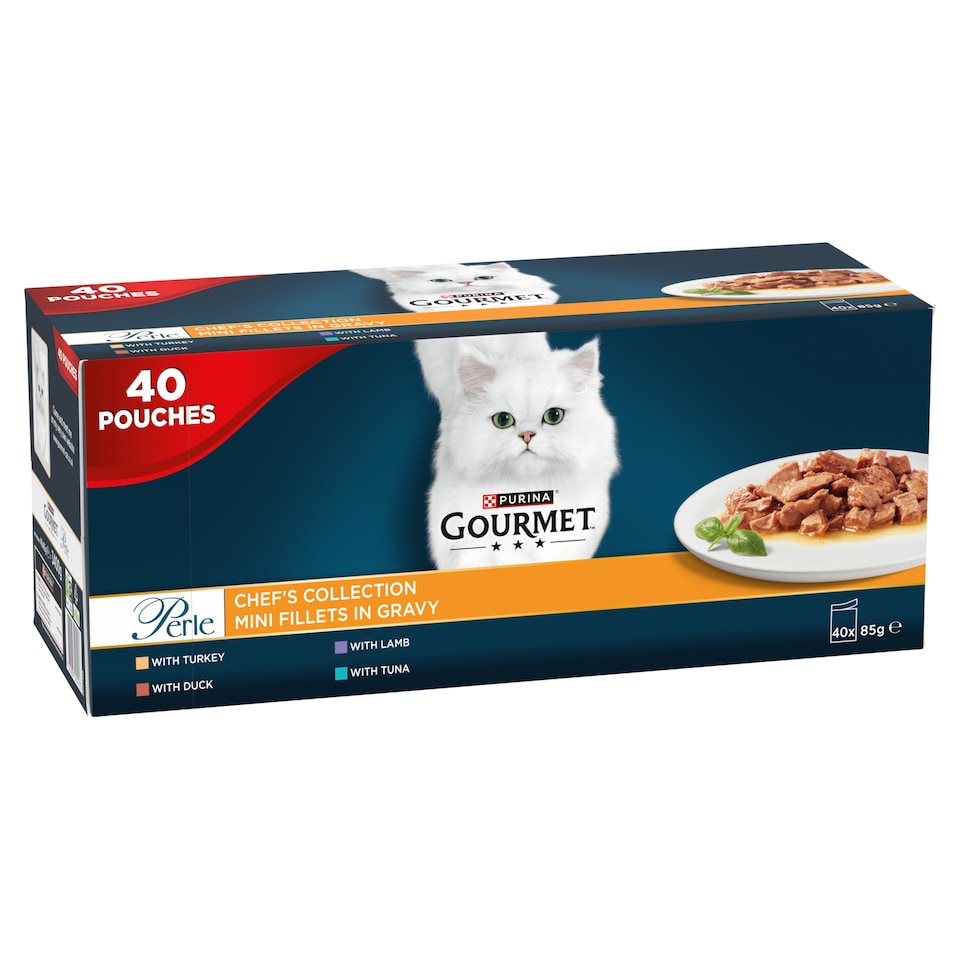 image 1 of GOURMET Perle Chef's Collection in Gravy Wet Cat Food 40x85g