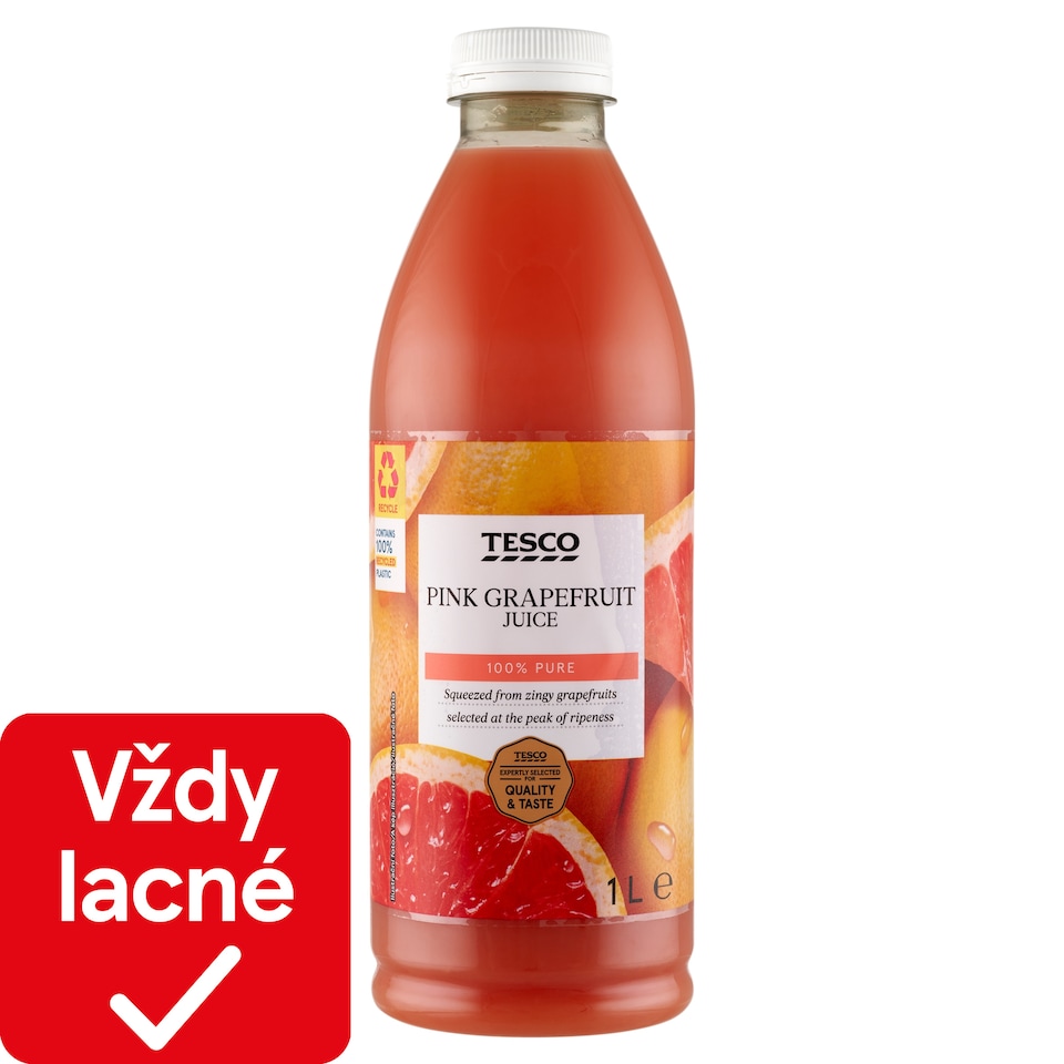Tesco Pink Grapefruit Juice 1 L