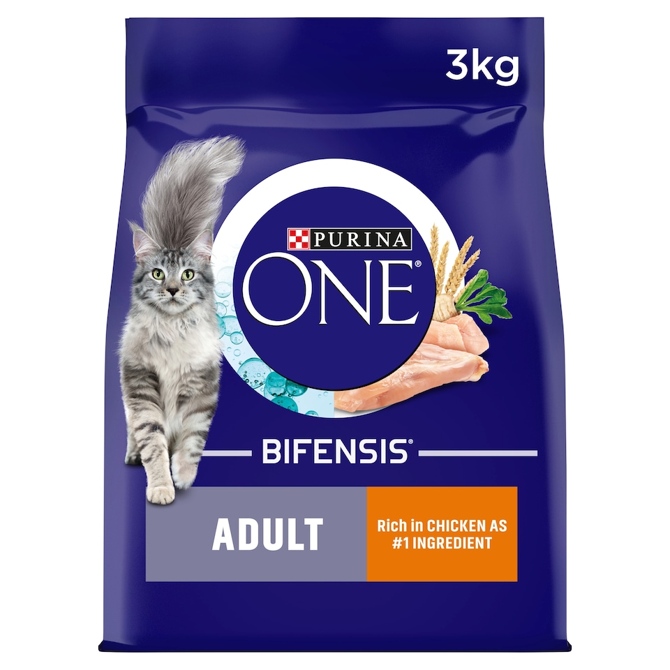 image 1 of Purina One Cat Adult Chicken & Whole Grains 3Kg