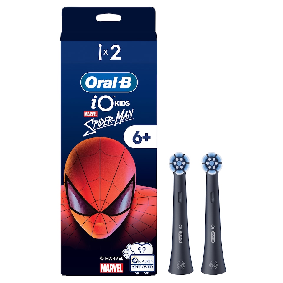 image 1 of ORAL-B iO2 Kids Junior Spiderman Gentle Clean Refills 2CT
