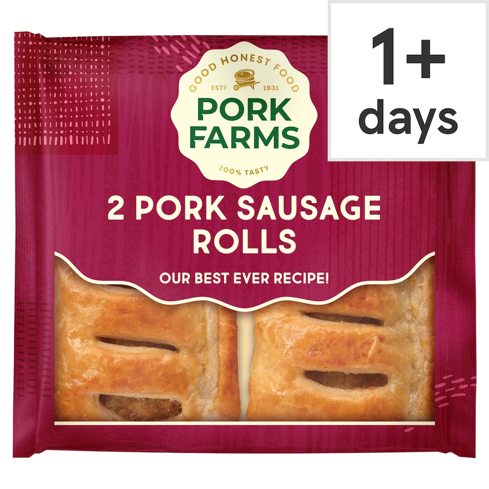 Pork Farms 2 Pork Sausage Rolls 160g