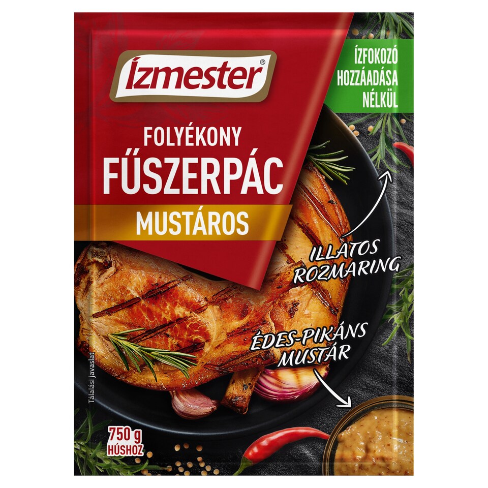 Ízmester mustáros folyékony fűszerpác 80 ml 1. kép