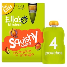 Ella's Kitchen Squishy Snack - Pumpkin & Mango 4 x 100g