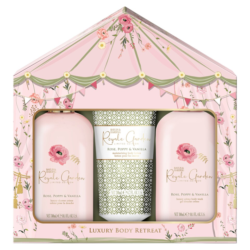 image 1 of Baylis & Harding Royale Garden Poppy & Vanilla Body Retreat Set