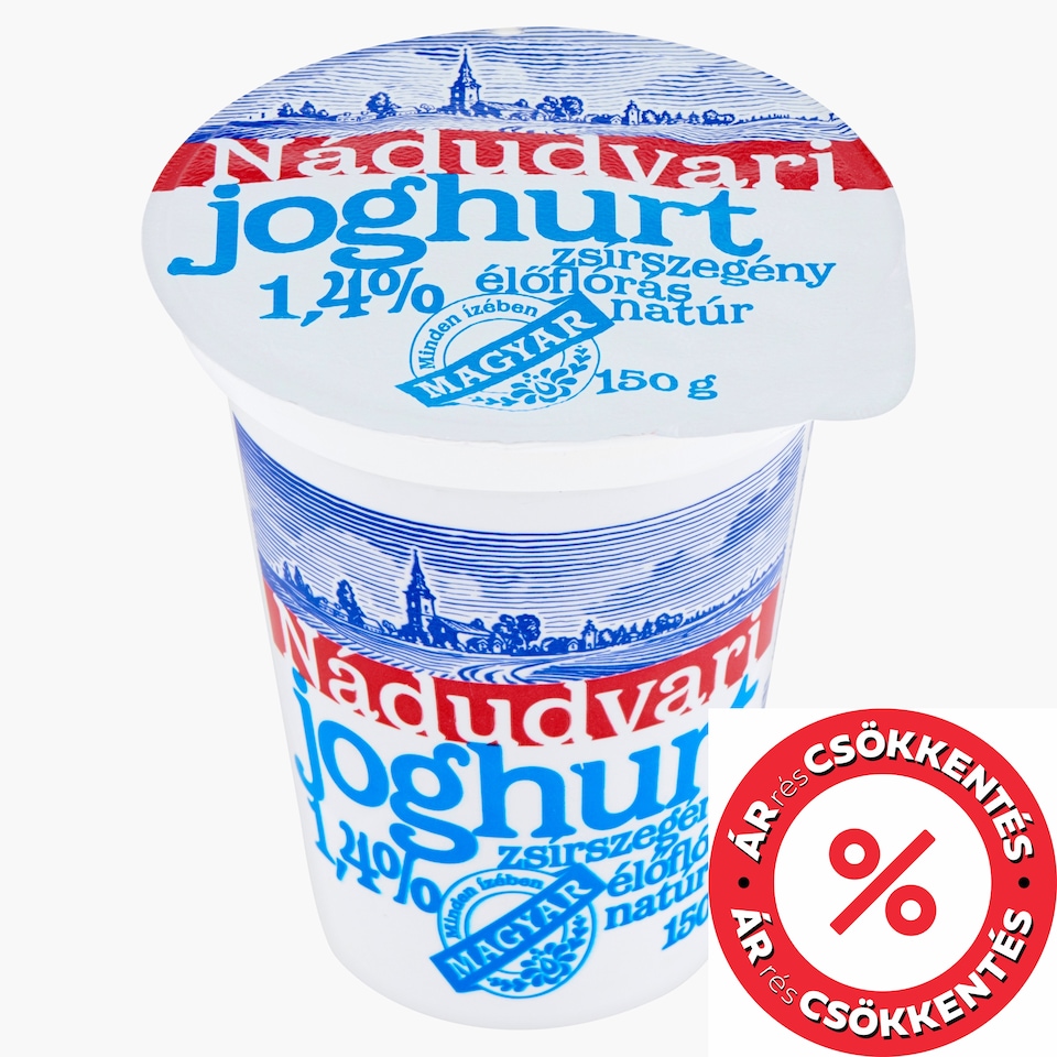 Nádudvari zsírszegény, élőflórás natúr joghurt 150 g