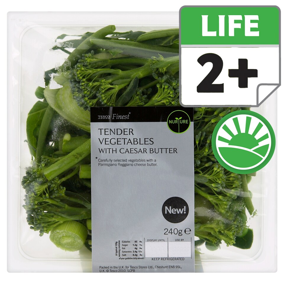 Tesco Finest Tender Vegetables With Caesar Butter 240G