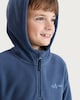 image 2 of F&F Boys Fleece Half Zip Oversized Fit Hoodie in Blue