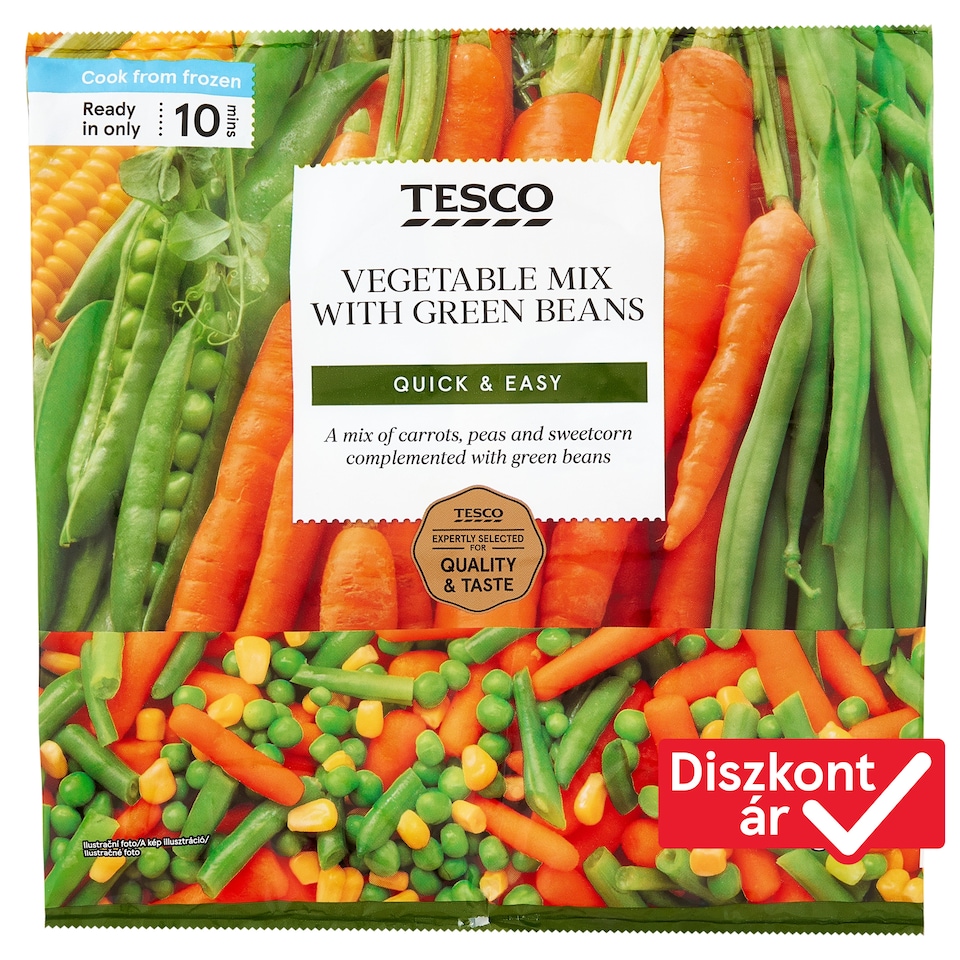 Tesco gyorsfagyasztott zöldségkeverék 1 kg