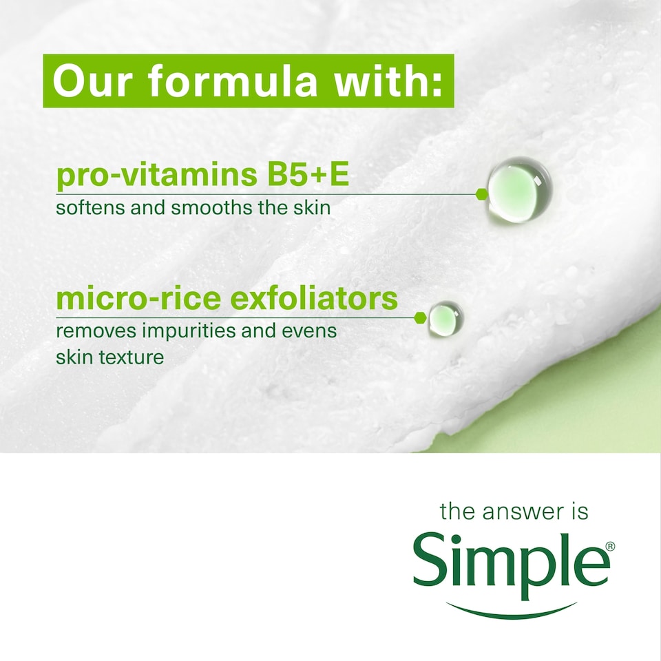 image 1 of Simple Kind To Skin Soothing Face Scrub 75Ml
