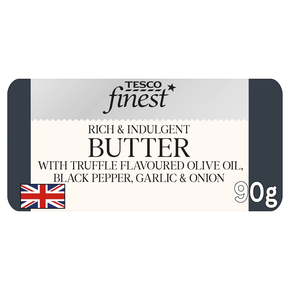 Tesco Finest Deli Butter with Truffle Flavoured Olive Oil, Black Pepper, Garlic & Onion 90g
