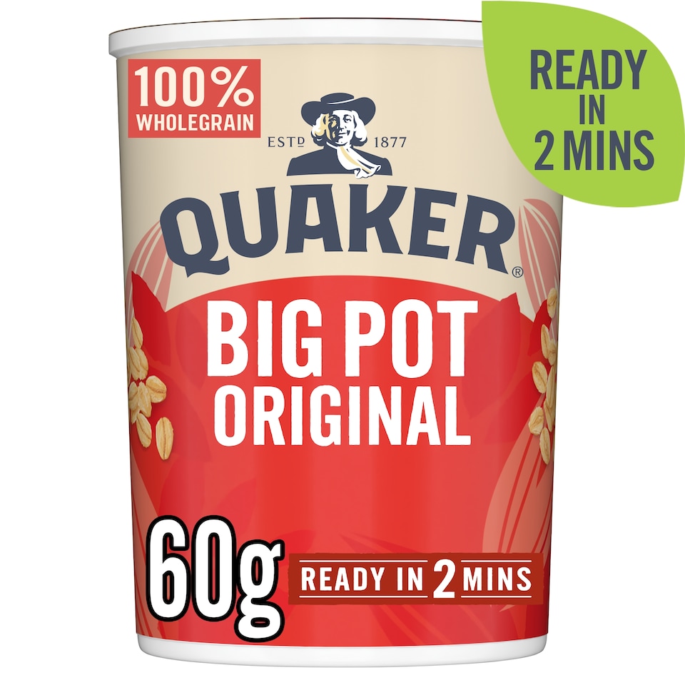 image 1 of Quaker OSS Original Oats Big Pot 60g