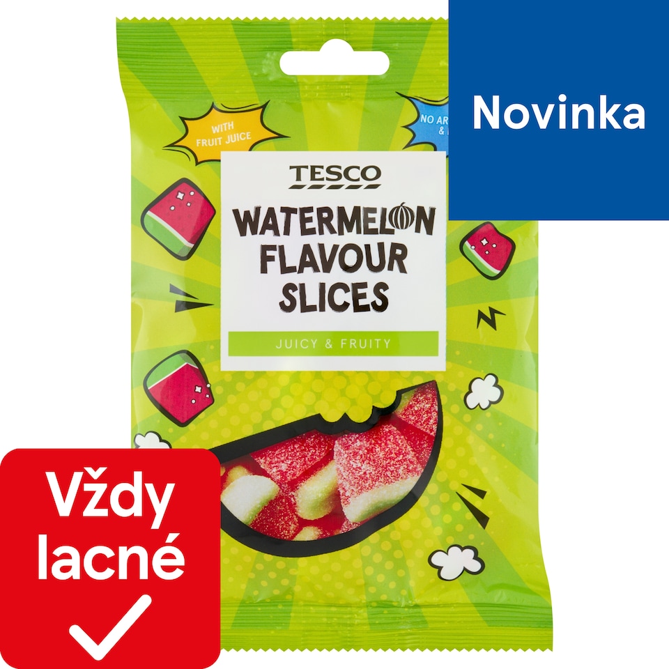 Tesco Watermelon Flavour Slices 100 g