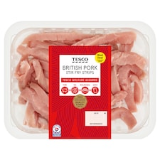 Tesco Pork Stir Fry Strips 250g