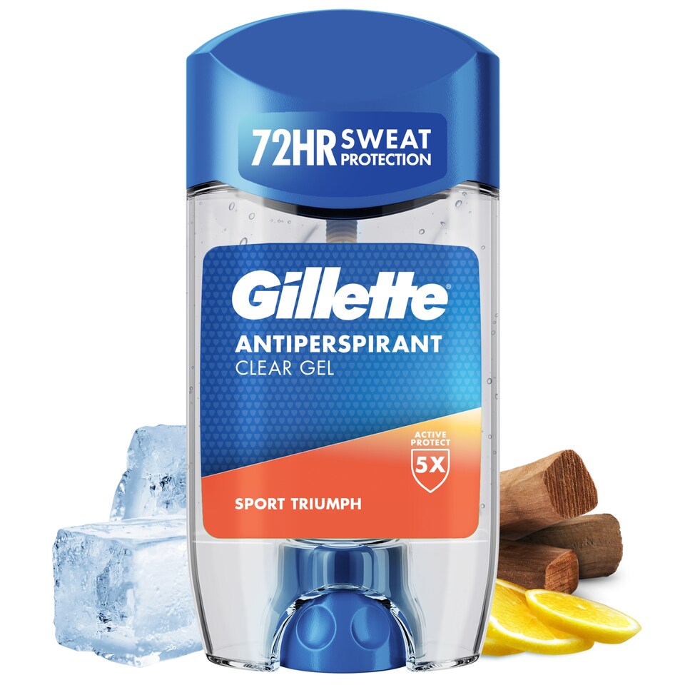 obrázok 1 z Gillette Sport Triumph Priezračný Gélový Antiperspirant pre Mužov 70 ml