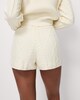 image 3 of OH ME OH MY Cable Knit Drawstring Shorts in Cream