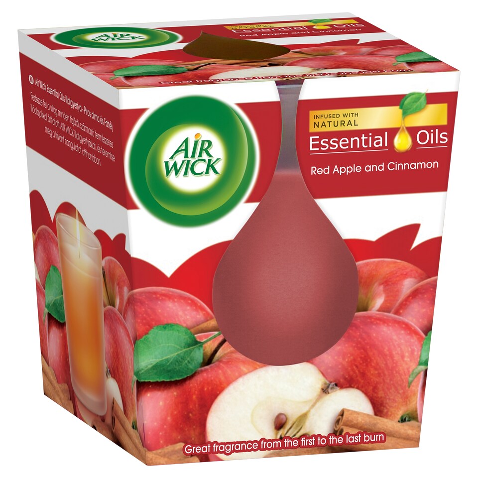 Air Wick sviečka - Červené jablko a škorica 105 g