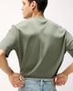 image 3 of F&F Pure Cotton Relaxed Fit T-Shirt in Khaki