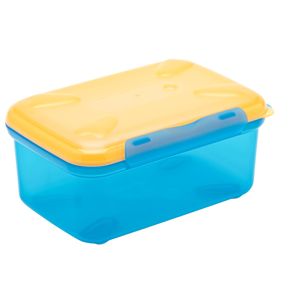 image 1 of Smash Orange/Blue Leakproof Lunchbox 1.1L