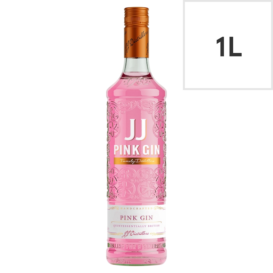 image 1 of JJ Pink Gin 37.5% 1L