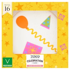 Tesco Celebration Cake - Buttercream and Raspberry Jam