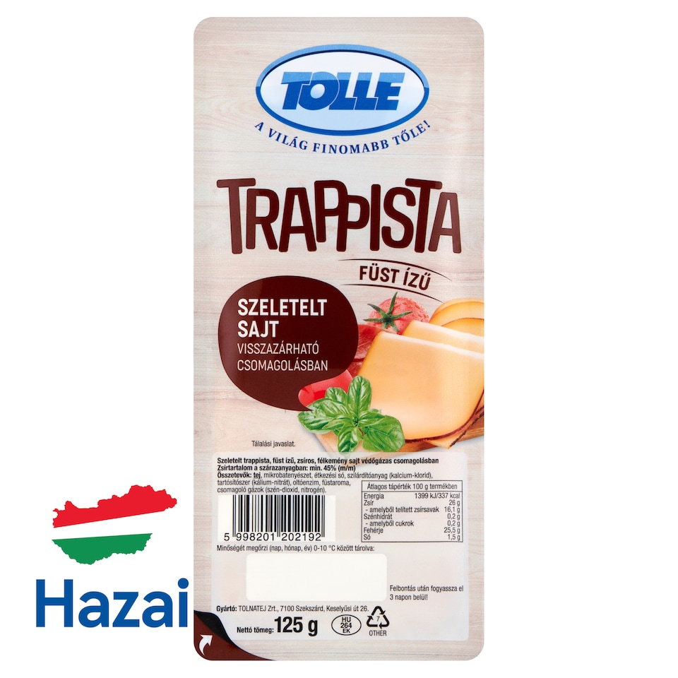 image 1 of Tolle Smoke Flavoured Sliced Trappist Cheese 125 g