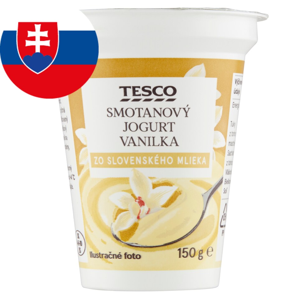 Tesco Smotanový jogurt vanilka 150 g