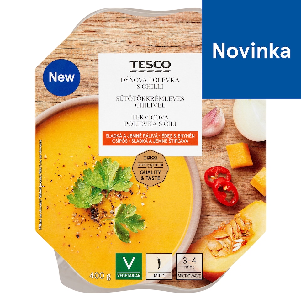 Tesco Tekvicová polievka s čili 400 g