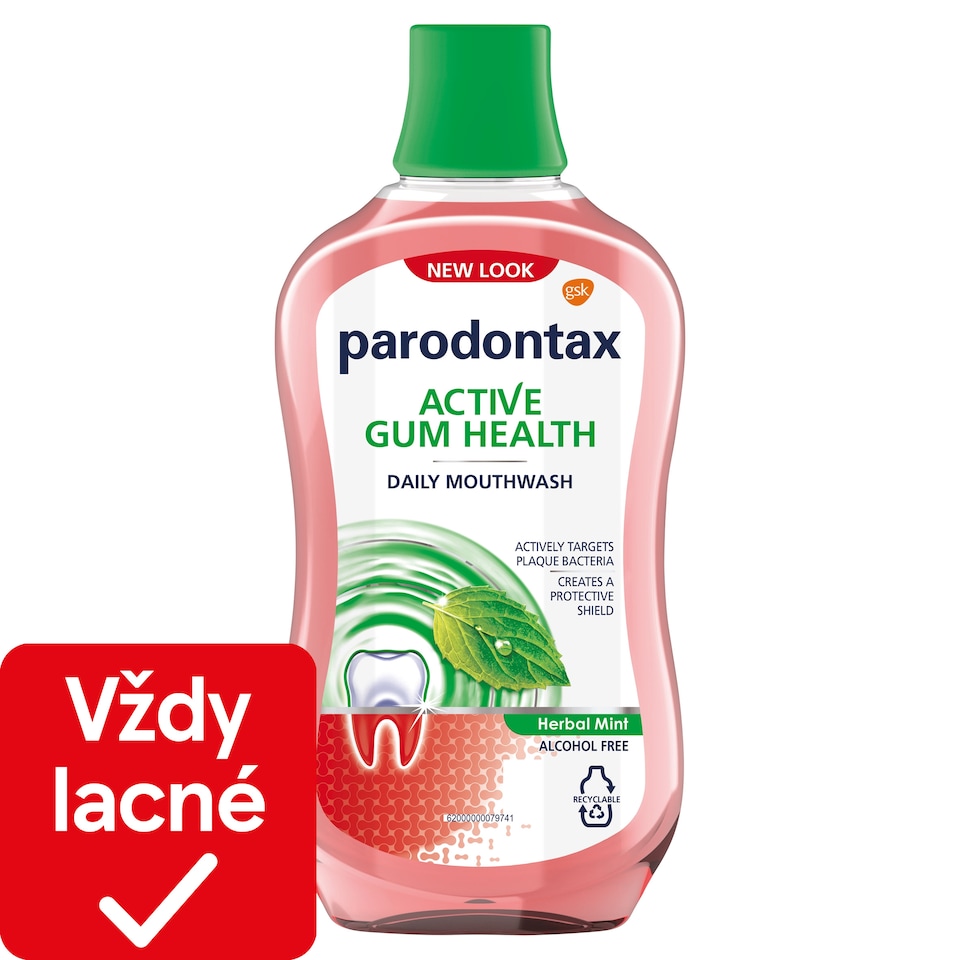 Parodontax Active Gum Health Herbal Mint Daily Mouthwash 500 ml