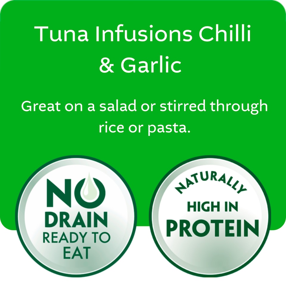 image 1 of John West Chilli & Garlic No Drain Tuna Infusions 80g