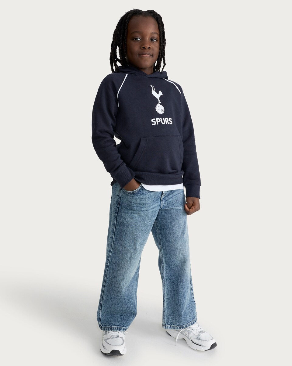 image 1 of Tottenham Hotspur Spurs Cotton Rich Hoodie in Navy