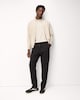 image 2 of F&F Cotton Rich Zip Up Sweatshirt in Ecru