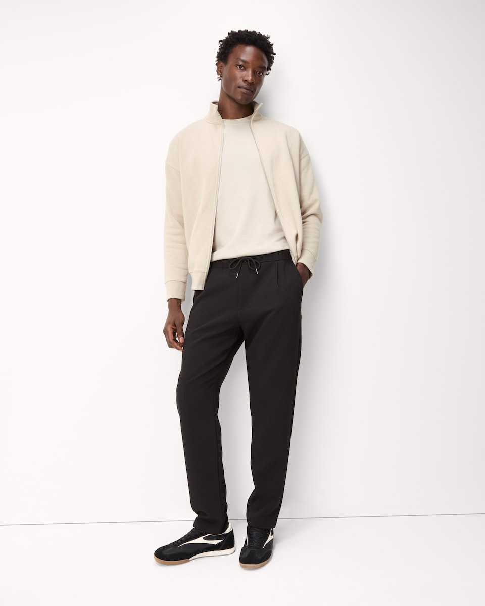 image 1 of F&F Cotton Rich Zip Up Sweatshirt in Ecru