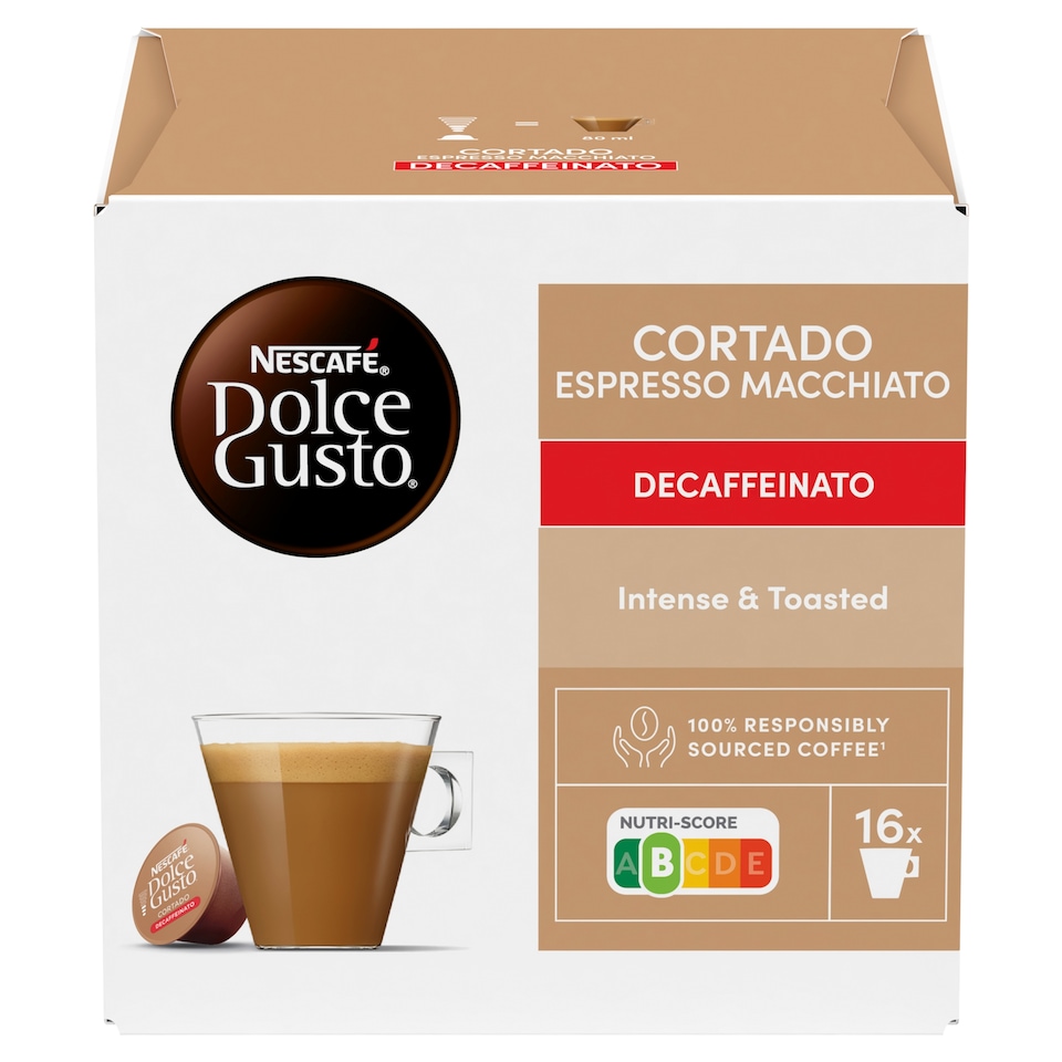 obrázok 1 z NESCAFÉ Dolce Gusto Cortado Decaffeinato - káva v kapsulách - 16 ks