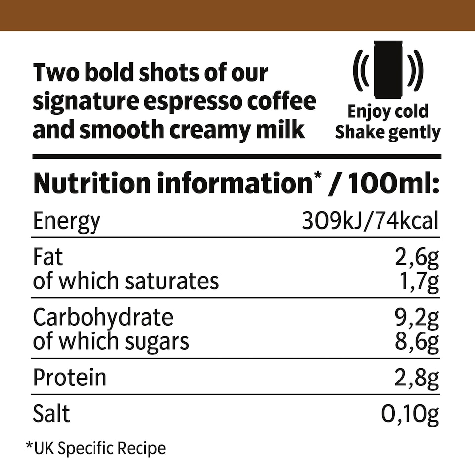 image 1 of Starbucks Doubleshot Espresso 4 x 200ml