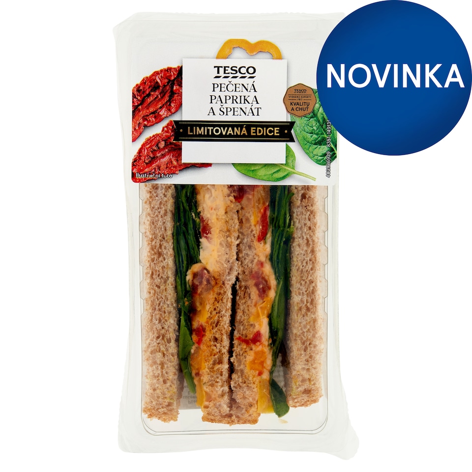 Tesco Pečená paprika a špenát 157 g