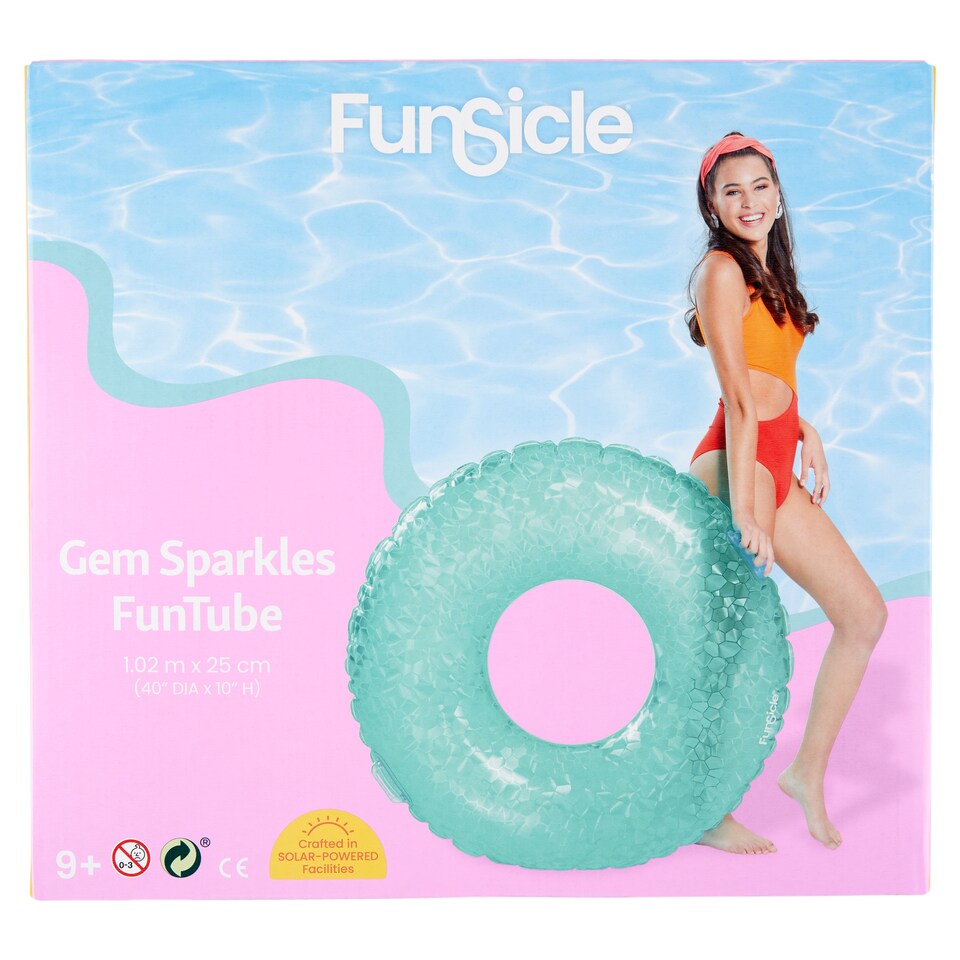 Funsicle FunTube csillámos matrac 1,02 m x 25 cm