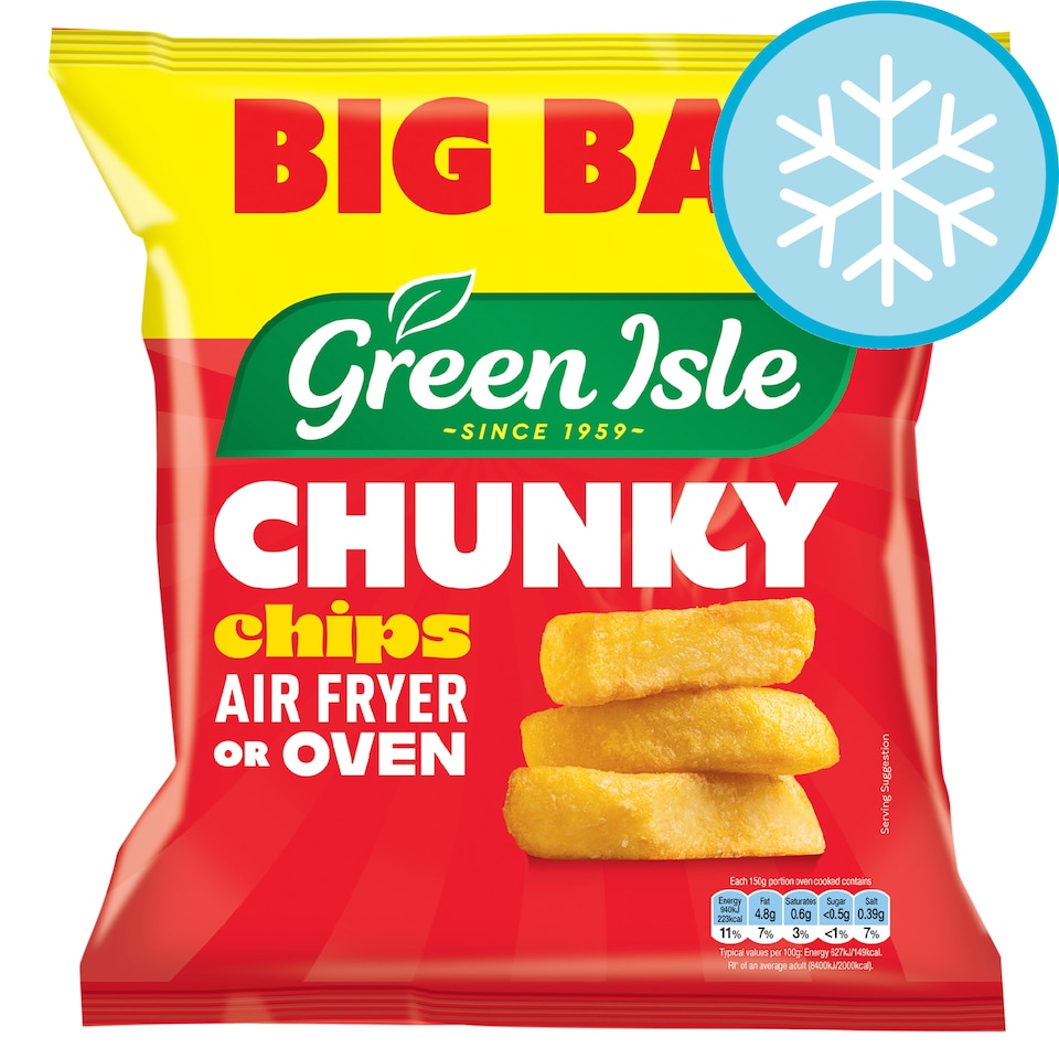 Green Isle Chnky Cut Oven Chips 1.3Kg